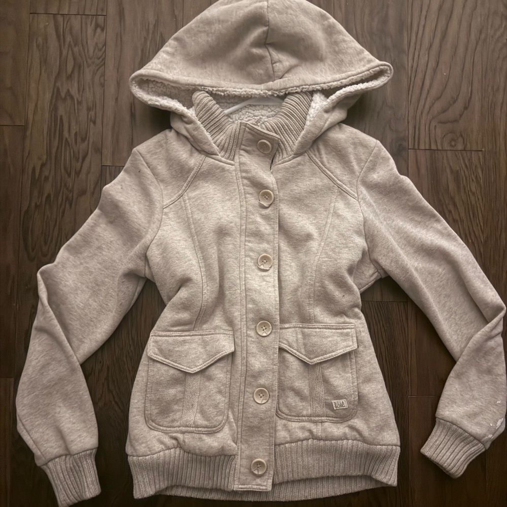 Billabong Cream Hooded Jacket